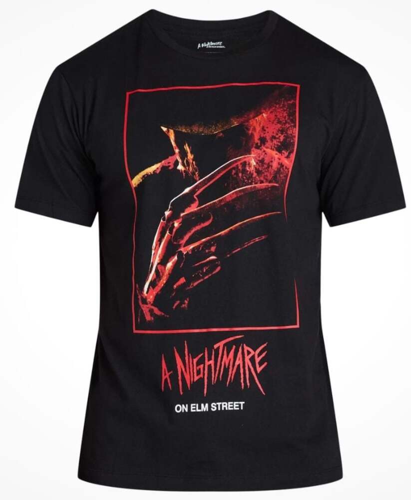 Nightmare on Elm Street Men's Short Sleeves Graphic Tee Black Size 2XL (50-52)